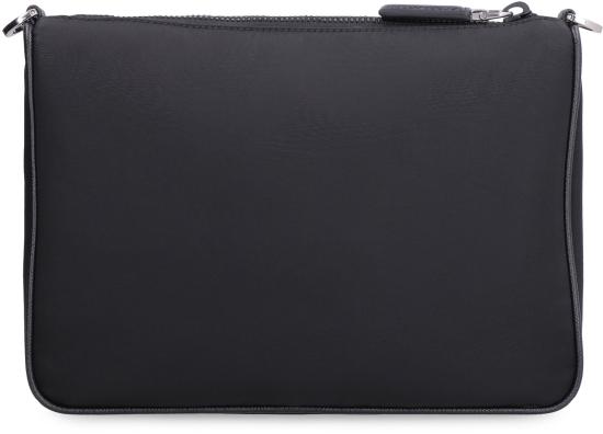 26FW 프라다 리나일론 앤 사피아노 레더 숄더백 2VH113VXOP2DMH F0002 BLACK - PRADA