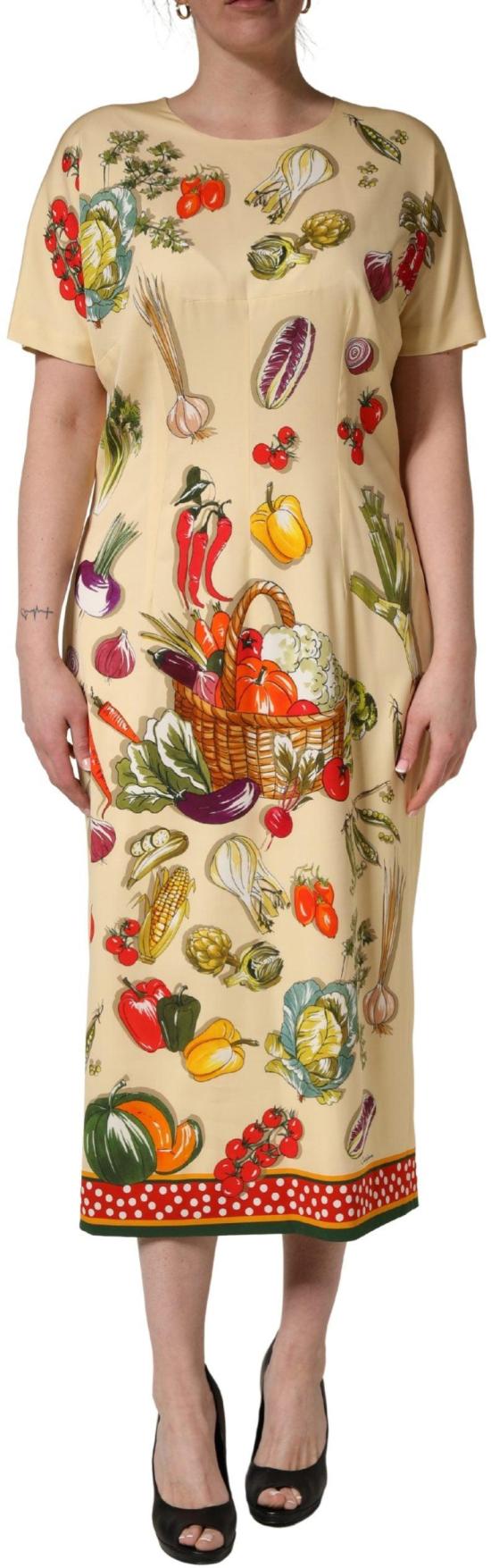 26FW 돌체앤가바나 미디 원피스 50708860207390 BEIGE - DOLCE & GABBANA