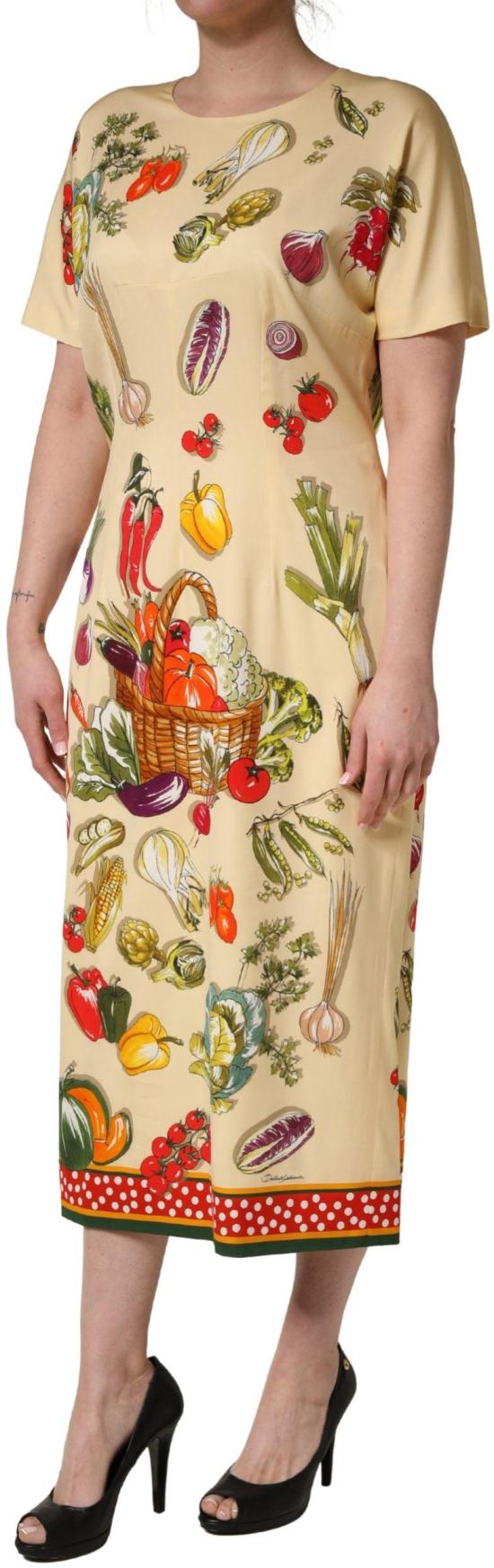 26FW 돌체앤가바나 미디 원피스 50708860207390 BEIGE - DOLCE & GABBANA