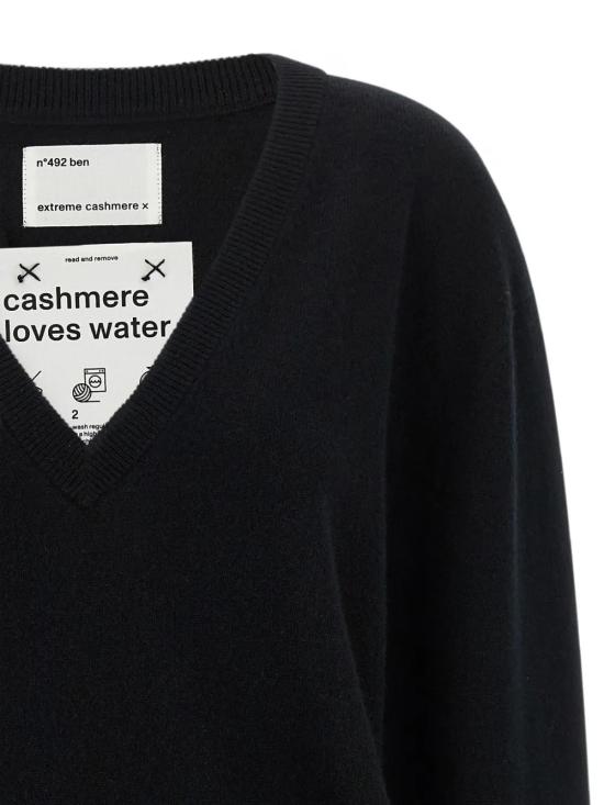 26FW 익스트림캐시미어 긴팔 티셔츠 BENRAVEN Black - EXTREME CASHMERE
