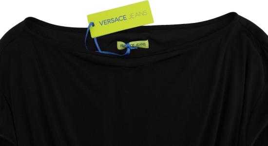 26FW 베르사체 미디 원피스 9069415104798 BLACK - VERSACE
