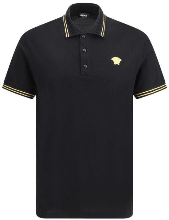 26FW 베르사체 폴로 티셔츠 10085707022622 BLACK