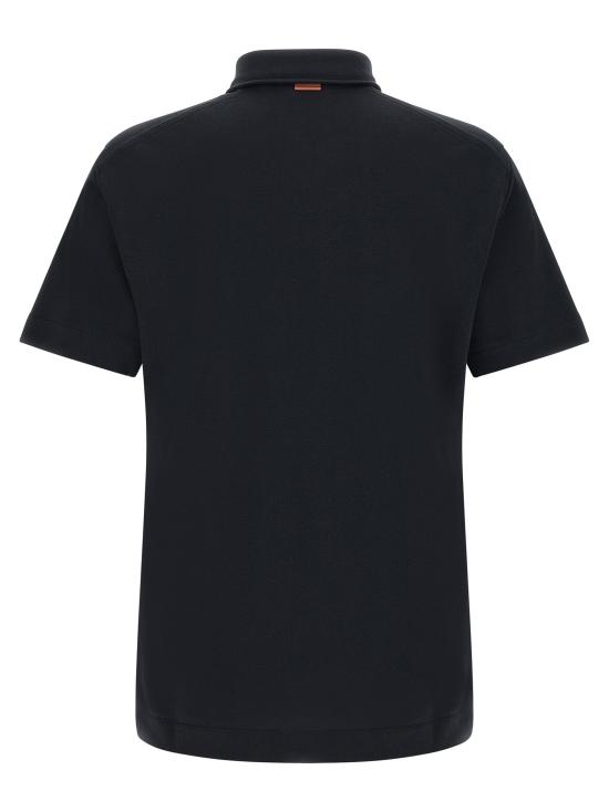 26FW 에르메네질도제냐 폴로 티셔츠 주머니가 있는 폴로 셔츠 (파란색) - ERMENEGILDO ZEGNA