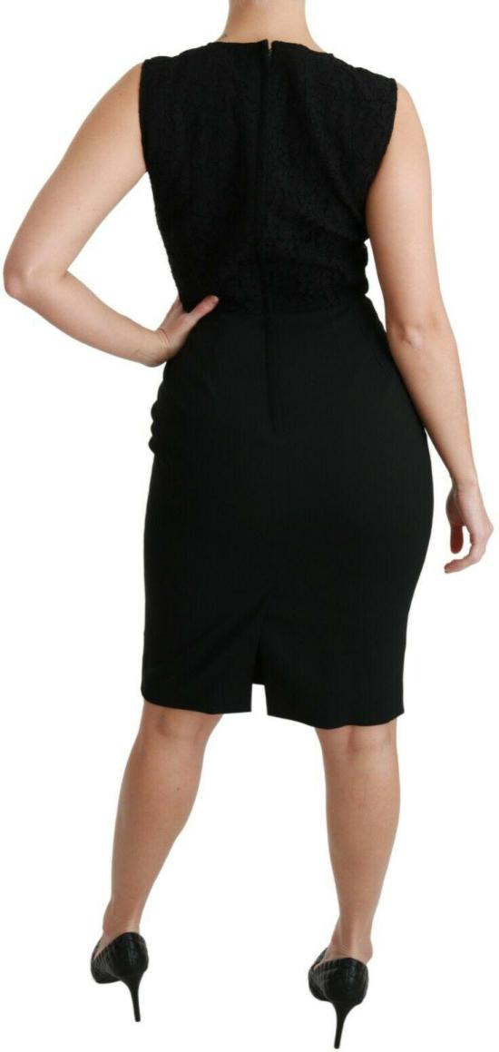 26FW 돌체앤가바나 미디 원피스 49693761405214 BLACK - DOLCE & GABBANA