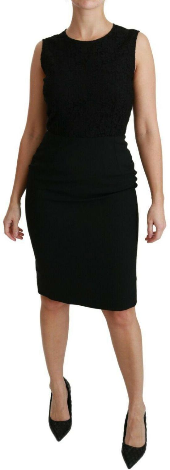 26FW 돌체앤가바나 미디 원피스 49693761405214 BLACK - DOLCE & GABBANA
