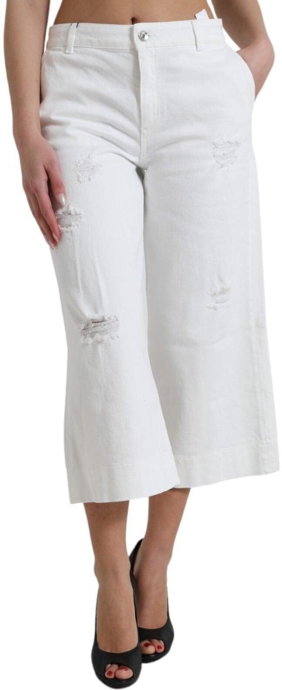 26FW 돌체앤가바나 데님 팬츠 9938241421598 WHITE - DOLCE & GABBANA