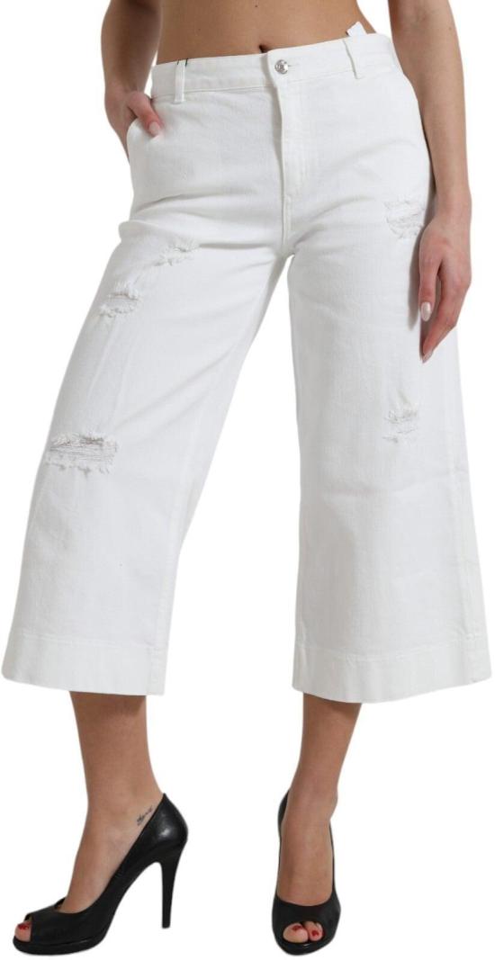 26FW 돌체앤가바나 데님 팬츠 9938241421598 WHITE - DOLCE & GABBANA