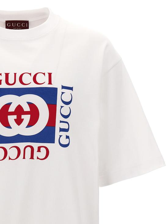 26SS 구찌 코튼 저지 티셔츠 784361 XJGKA 9074 WHITE DOM - GUCCI