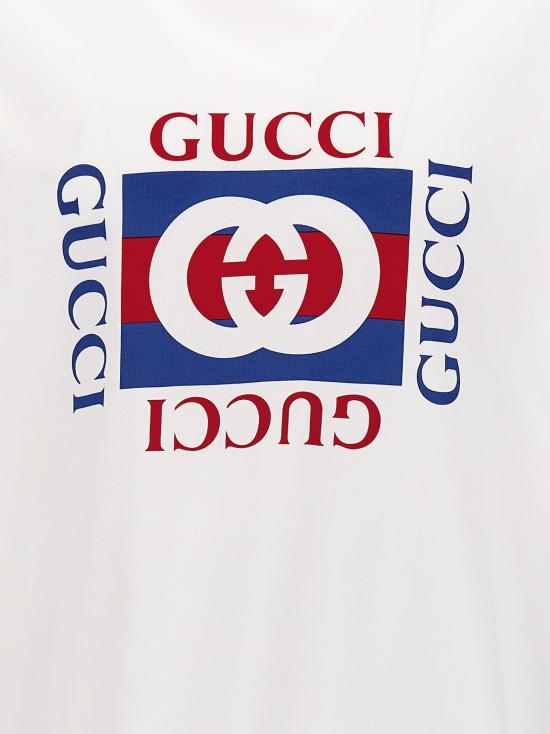 26SS 구찌 코튼 저지 티셔츠 784361 XJGKA 9074 WHITE DOM - GUCCI