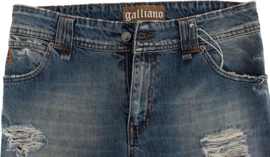 26FW 갈리아노 데님 팬츠 49453804781854 BLUE - GALLIANO