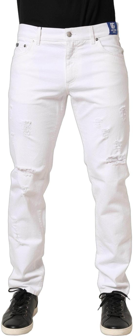 26FW 돌체앤가바나 데님 팬츠 10095432335646 WHITE - DOLCE & GABBANA