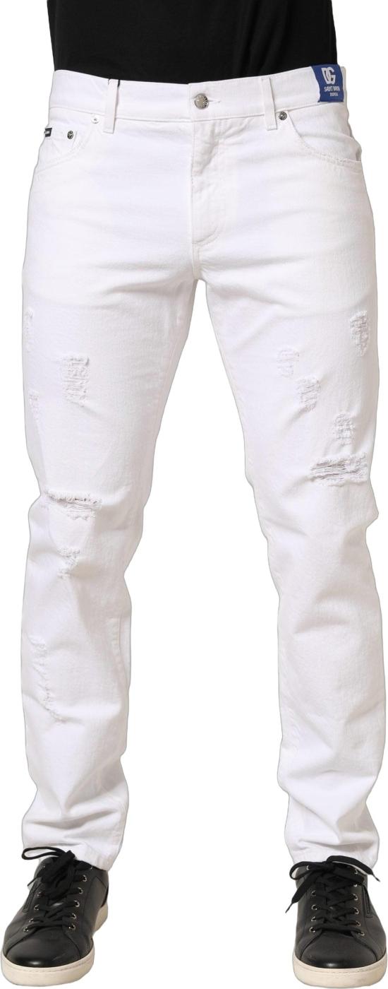 26FW 돌체앤가바나 데님 팬츠 10095432335646 WHITE