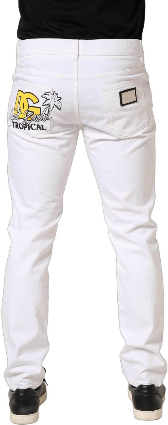 26FW 돌체앤가바나 데님 팬츠 10095432335646 WHITE - DOLCE & GABBANA