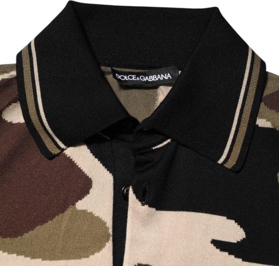 26FW 돌체앤가바나 폴로 티셔츠 50102887153950 BROWN - DOLCE & GABBANA
