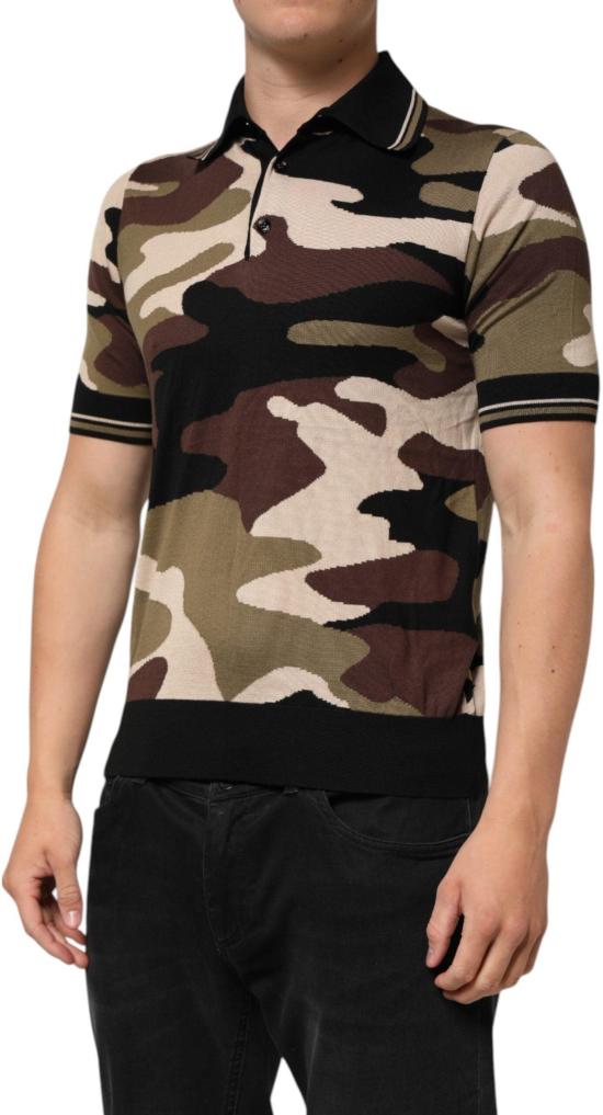 26FW 돌체앤가바나 폴로 티셔츠 50102887153950 BROWN - DOLCE & GABBANA