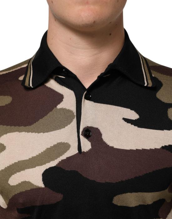 26FW 돌체앤가바나 폴로 티셔츠 50102887153950 BROWN - DOLCE & GABBANA