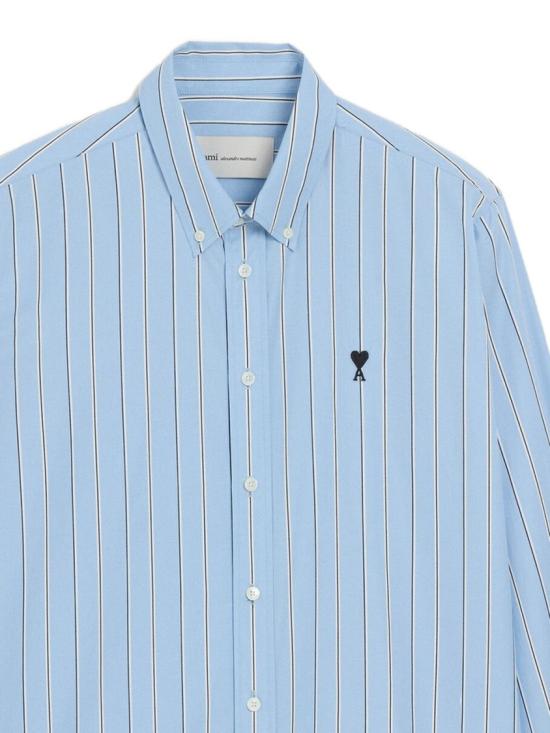 26FW 아미 긴팔 셔츠 USH878 CO0249 A232 Blue - AMI