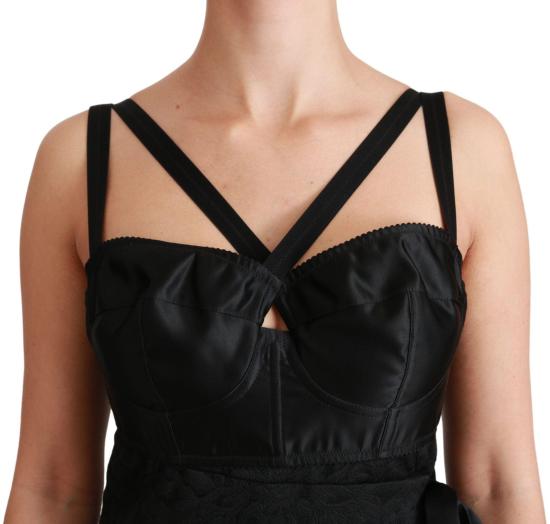 26FW 돌체앤가바나 미디 원피스 9069453410590 BLACK - DOLCE & GABBANA