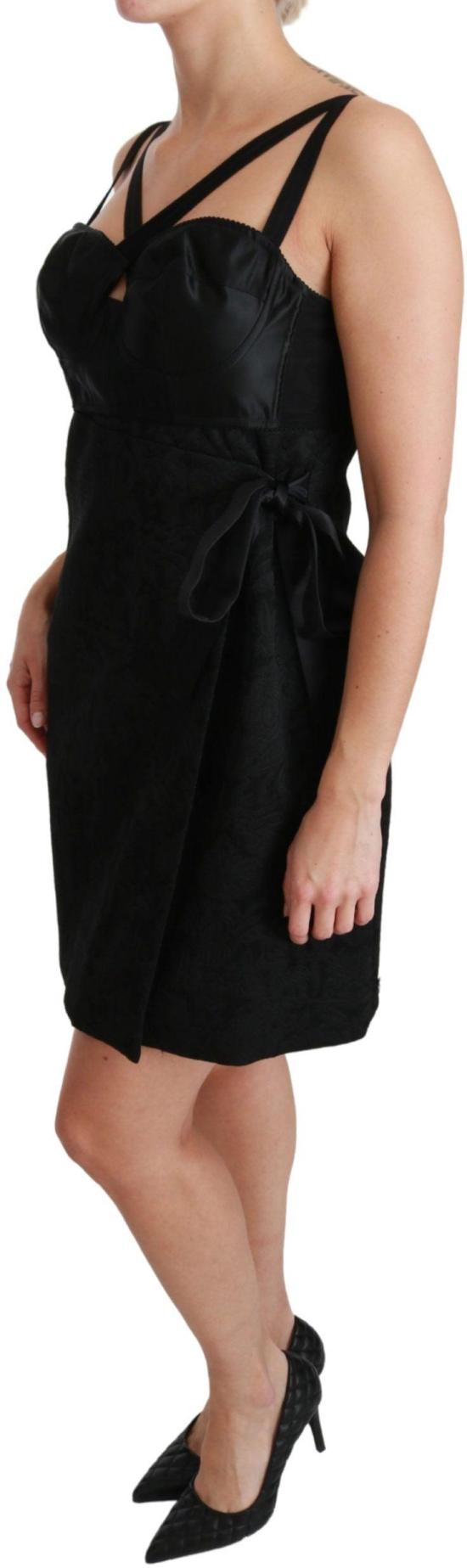 26FW 돌체앤가바나 미디 원피스 9069453410590 BLACK - DOLCE & GABBANA