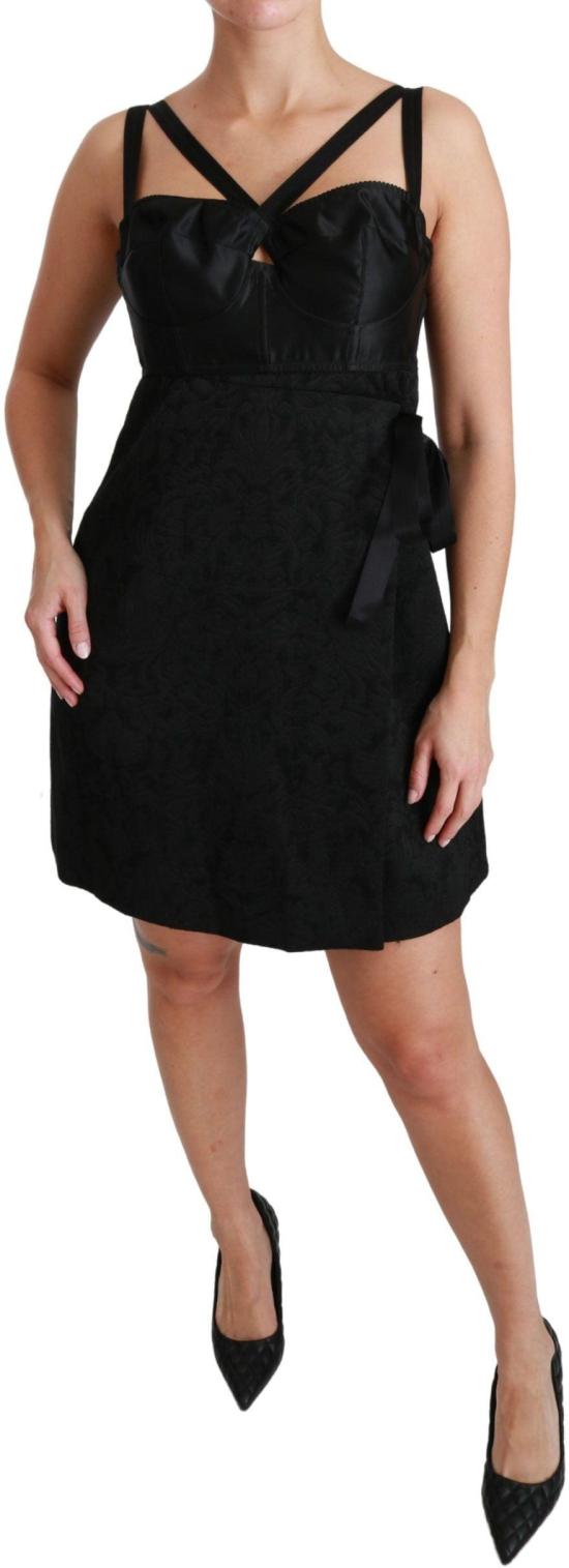 26FW 돌체앤가바나 미디 원피스 9069453410590 BLACK - DOLCE & GABBANA