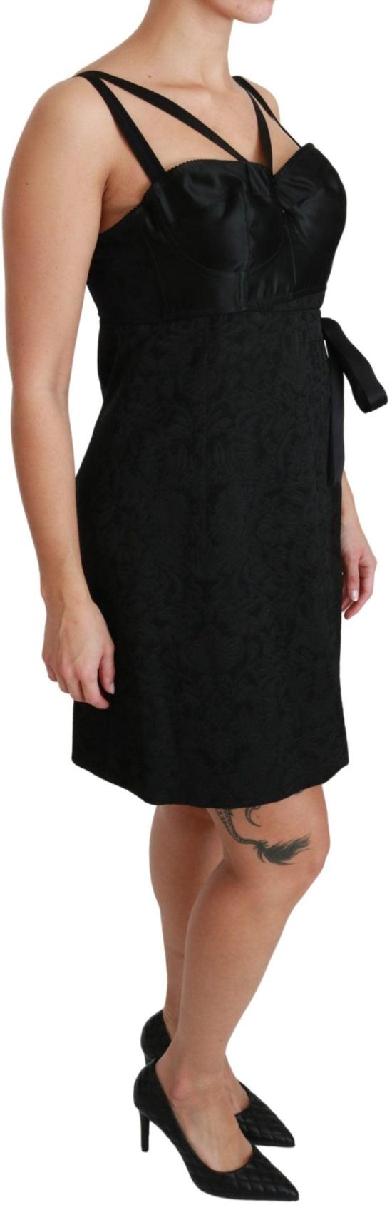 26FW 돌체앤가바나 미디 원피스 9069453410590 BLACK - DOLCE & GABBANA