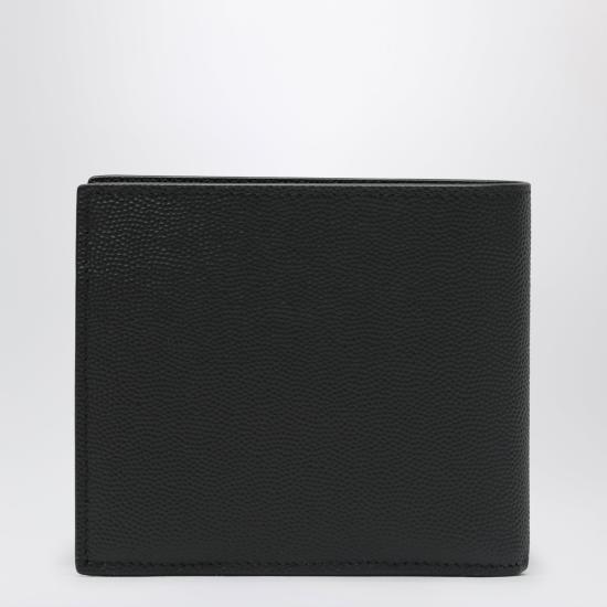 26FW 생로랑 그랑 드 뿌드르 엠보스드 레더 이스트/웨스트 동전 반지갑 396303BTY0N Black - SAINT LAURENT