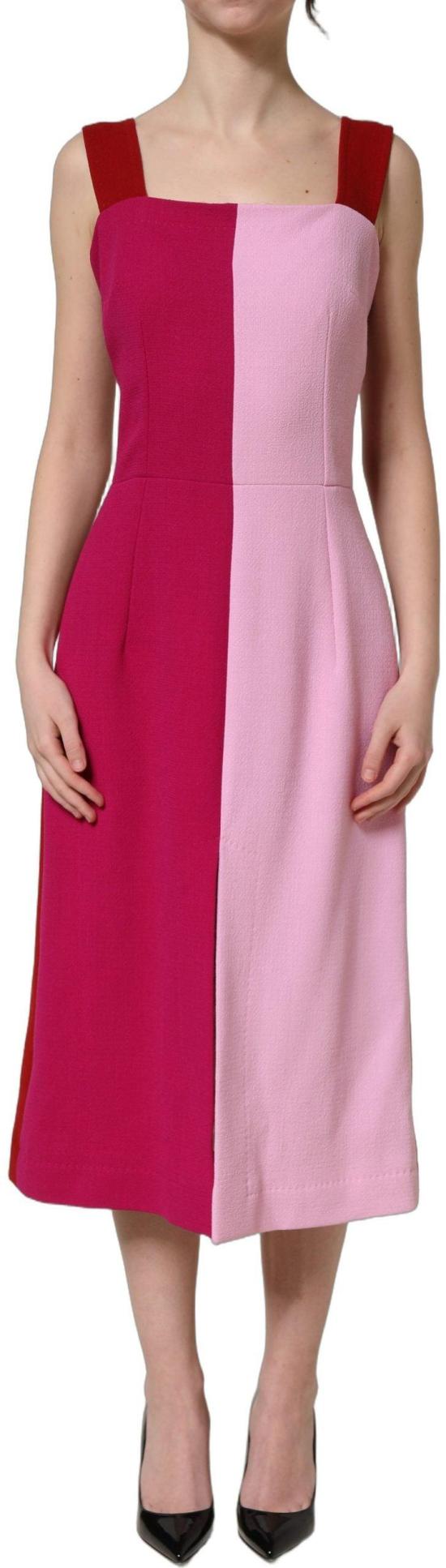 26FW 돌체앤가바나 미디 원피스 51912754626846 PINK - DOLCE & GABBANA