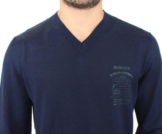 26FW 에르마노 설비노 니트웨어 49772230082846 BLUE - ERMANNO SCERVINO