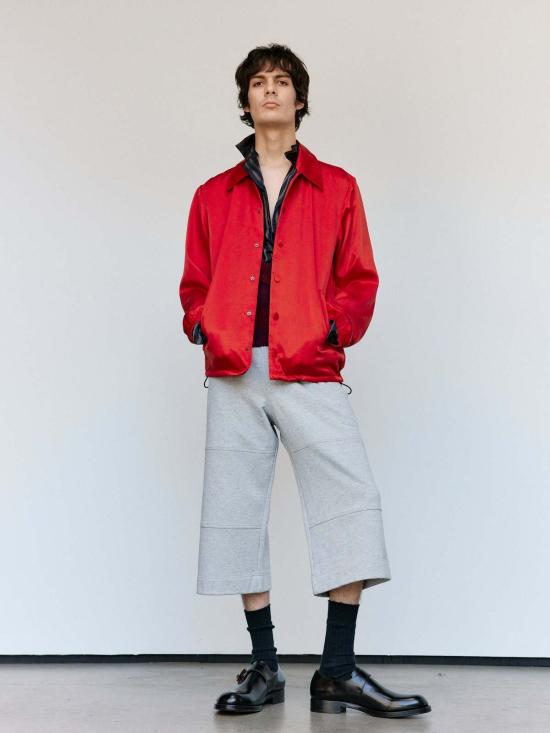  드리스 반 노튼 자켓 Dries Van Noten 레드 보리스 오버다이드 큐프로 재킷 - DRIES VAN NOTEN