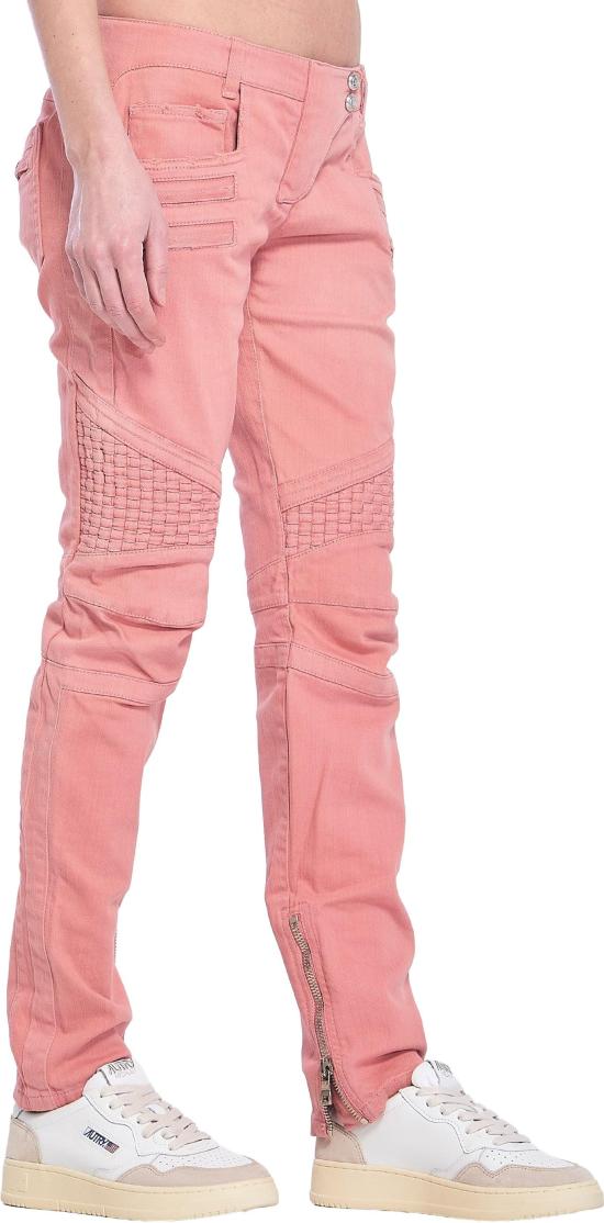 26FW 발망 데님 팬츠 9837933429022 PINK - BALMAIN