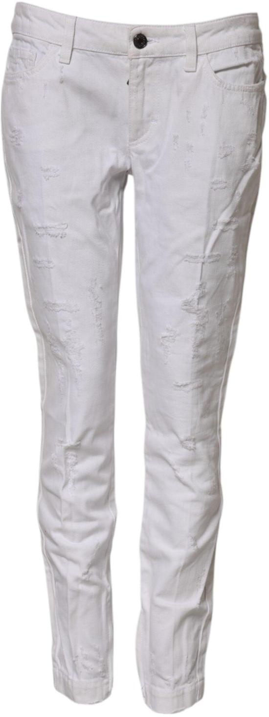 26FW 돌체앤가바나 데님 팬츠 9796468244766 WHITE - DOLCE & GABBANA