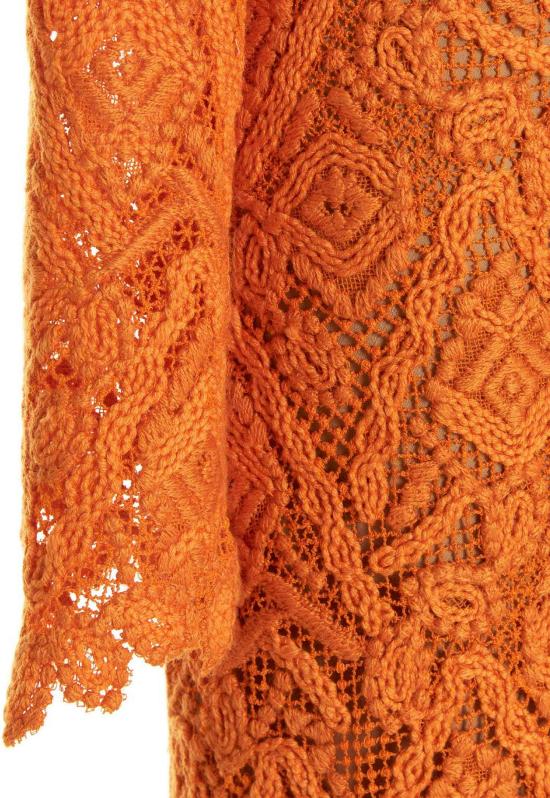 26FW 에르마노 설비노 미디 원피스 10120186528030 ORANGE - ERMANNO SCERVINO