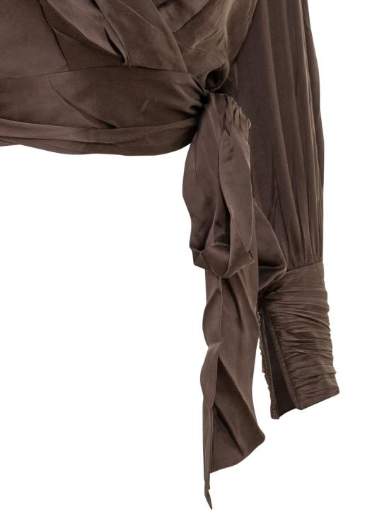 26FW 짐머만 블라우스 4913TF26R BCH CHOCOLATE - ZIMMERMANN