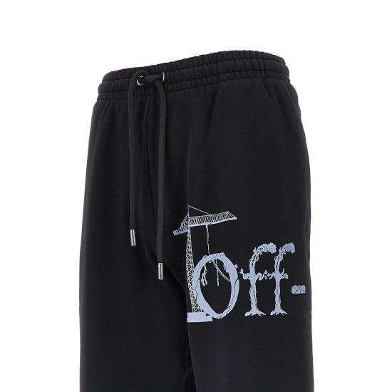 26FW 오프화이트 트레이닝/조거 팬츠 44MCH05AF26F007 Black - OFF WHITE