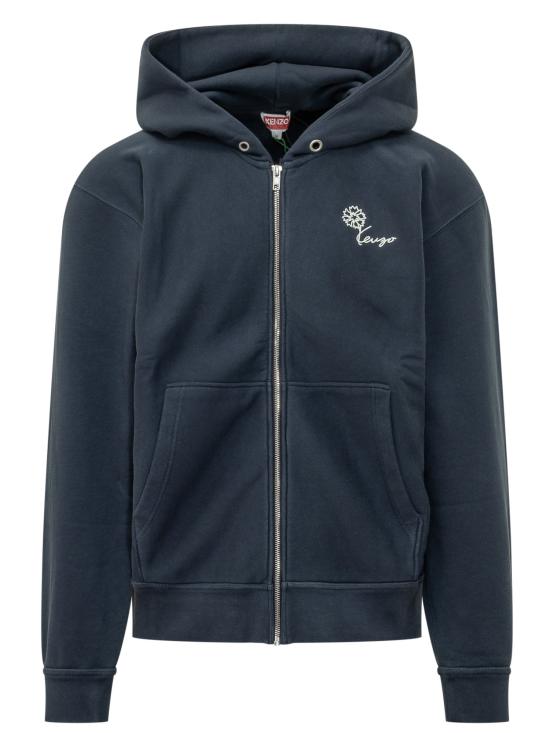 26FW 겐조 긴팔 티셔츠 FG65HO2744MJ 79 BLUE BLACK