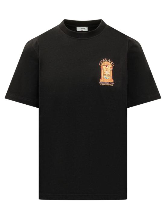 26FW 카사블랑카 반팔 티셔츠 MAW26JTS001 13 BLACK