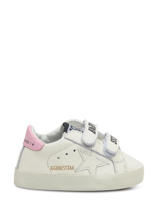 26FW [키즈] 골든구스 스니커즈 GIF00534F007129 11410 WHITE BABY PINK - GOLDEN GOOSE