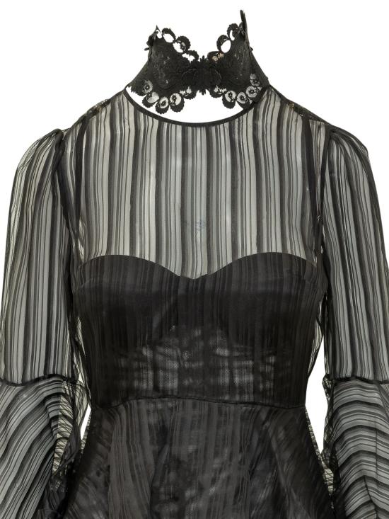 26FW 짐머만 미디 원피스 0250DF261 BLK BLACK - ZIMMERMANN