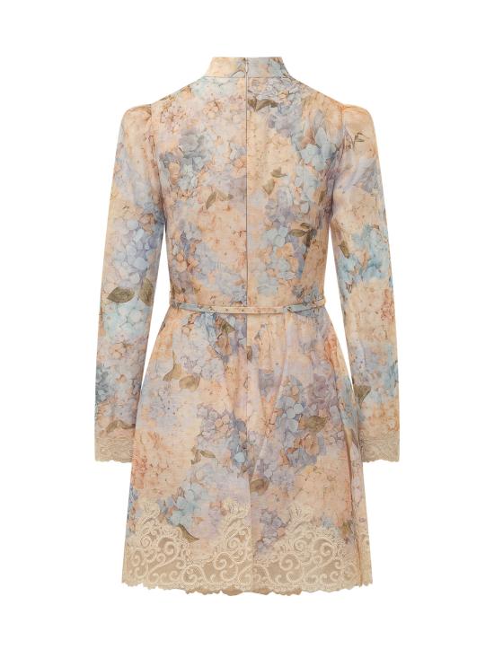 26FW 짐머만 미디 원피스 0262DF261 BLHYD BLUE HYDRANGEA - ZIMMERMANN