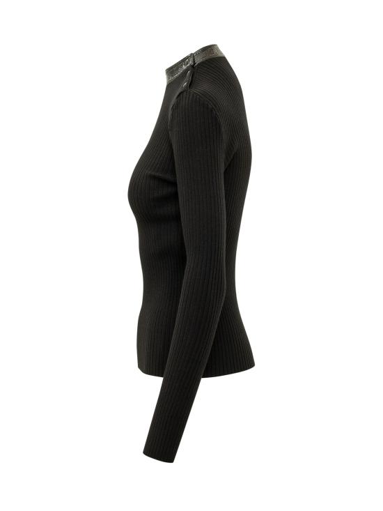 26FW 쿠레쥬 스웨터 326MPU285FI0001 9999 BLACK - COURREGES