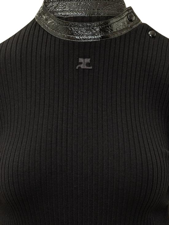 26FW 쿠레쥬 스웨터 326MPU285FI0001 9999 BLACK - COURREGES
