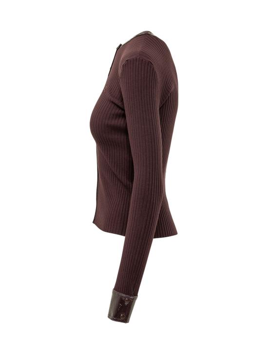 26FW 쿠레쥬 스웨터 326MGI056FI0001 4010 BURGUNDY - COURREGES