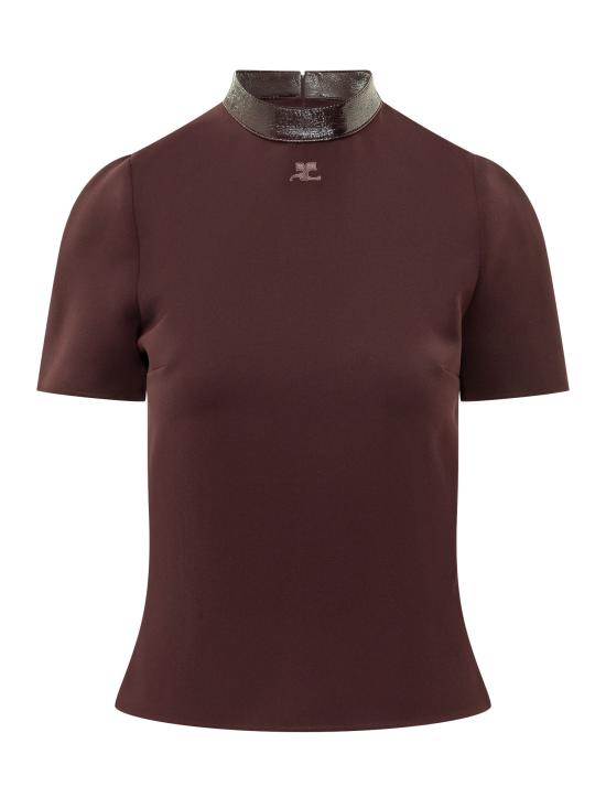 26FW 쿠레쥬 반팔 티셔츠 326CTO548PL0159 4090 BURNT RED