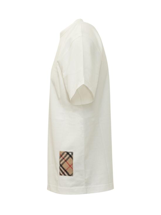 26FW 버버리 반팔 티셔츠 8132922 B7078 CHALK - BURBERRY