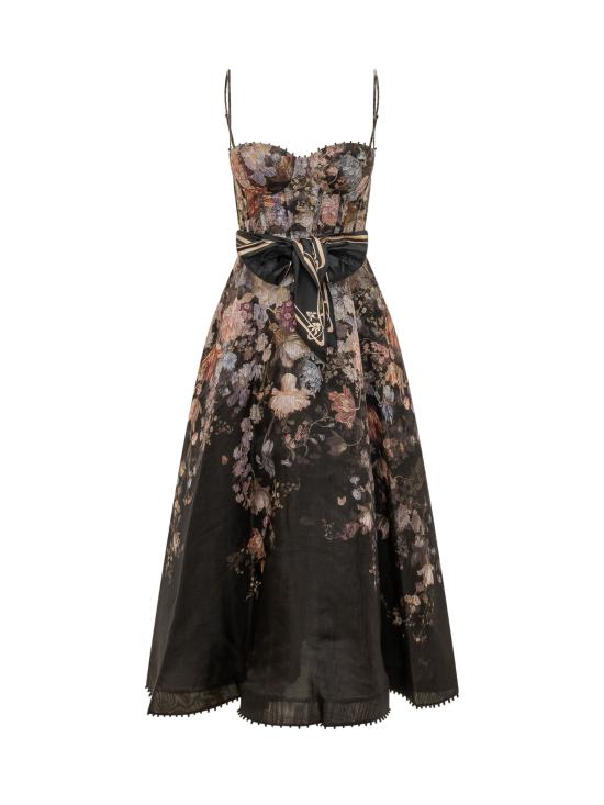 26FW 짐머만 롱 원피스 5775DF261 BLF BLACK FLORAL