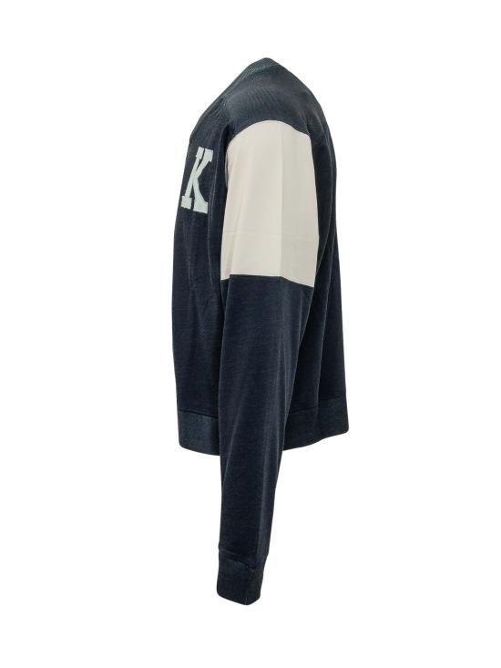 26FW 겐조 긴팔 티셔츠 FG65CA5514SF 79 BLUE BLACK - KENZO