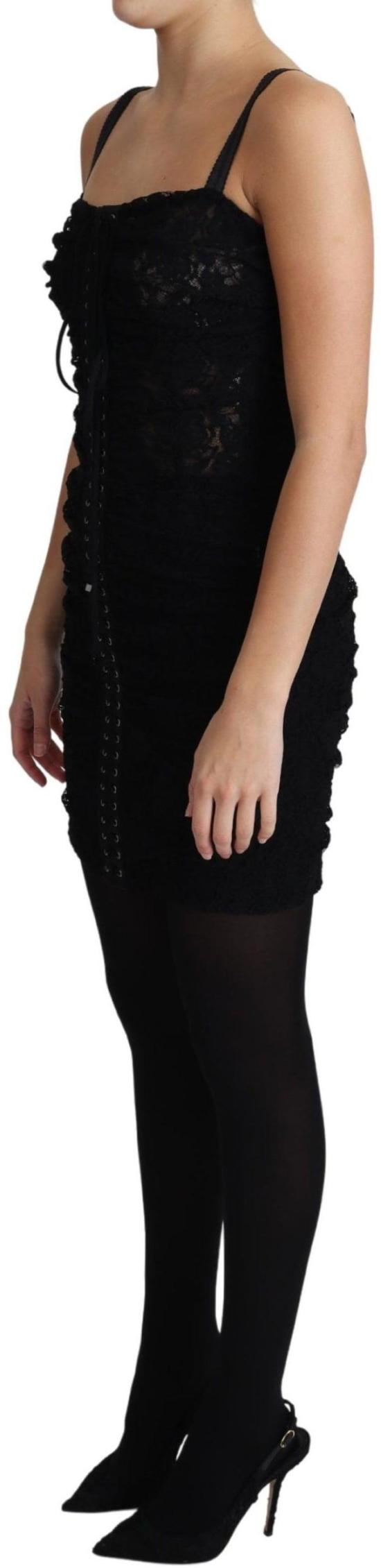 26FW 돌체앤가바나 숏 원피스 9069457473822 BLACK - DOLCE & GABBANA