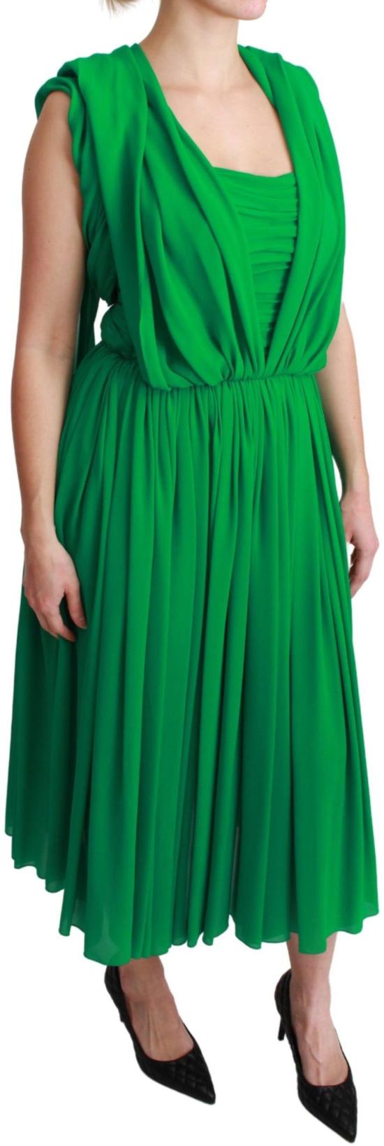 26FW 돌체앤가바나 미디 원피스 9069456032030 GREEN - DOLCE & GABBANA