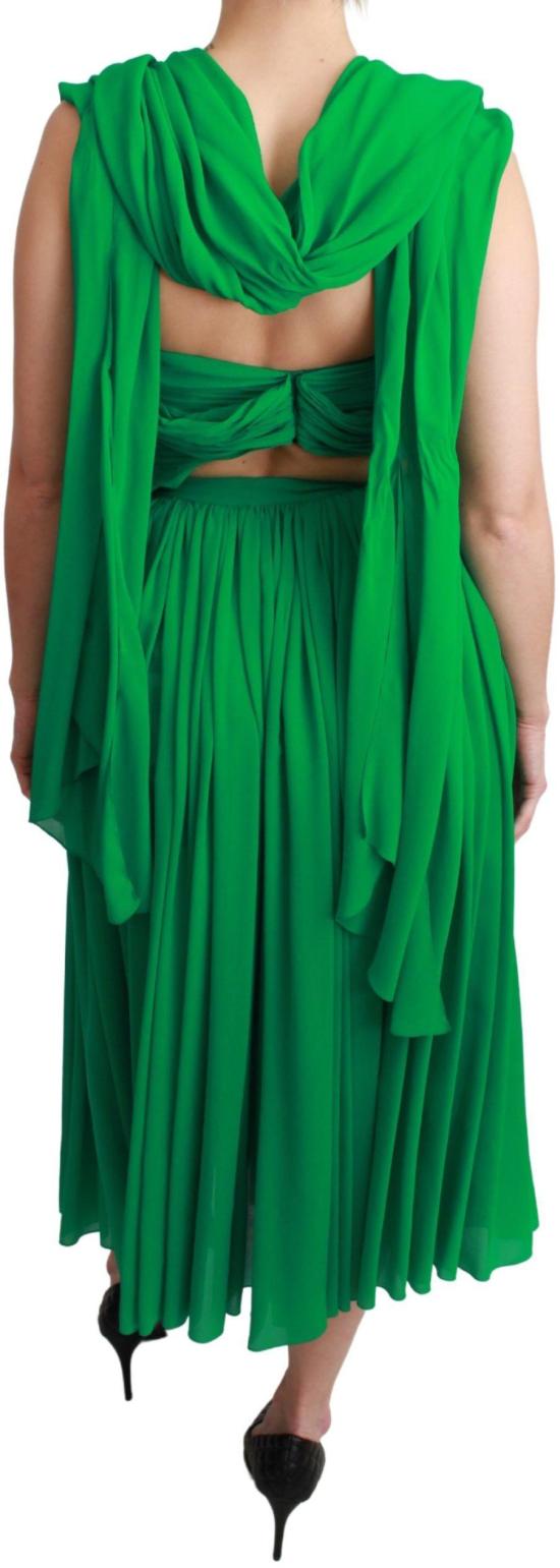 26FW 돌체앤가바나 미디 원피스 9069456032030 GREEN - DOLCE & GABBANA