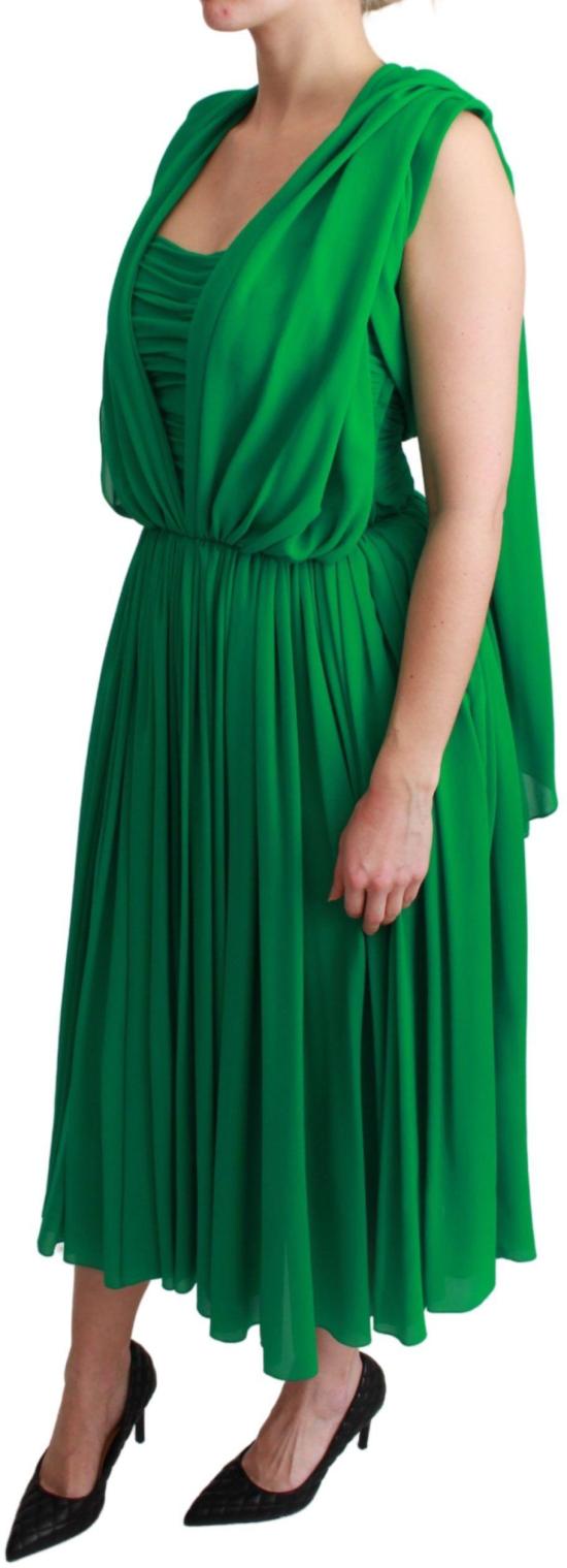 26FW 돌체앤가바나 미디 원피스 9069456032030 GREEN - DOLCE & GABBANA